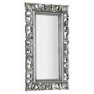 Sapho SAMBLUNG zrcadlo ve vyřezávaném rámu, 40x70cm, stříbrná
