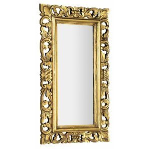 Sapho SAMBLUNG zrcadlo ve vyřezávaném rámu, 40x70cm, zlatá