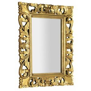 Sapho SAMBLUNG zrcadlo ve vyřezávaném rámu, 60x80cm, zlatá