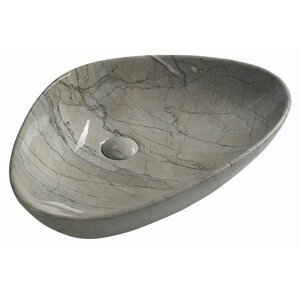 Sapho DALMA keramické umyvadlo 58,5x14x39 cm, grigio