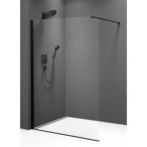 Polysan MODULAR SHOWER BLACK jednodílná zástěna pevná k instalaci na zeď, 1000 mm