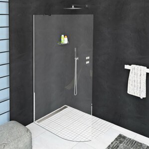 Polysan MODULAR SHOWER zaoblená pevná zástěna R550, 1100 mm