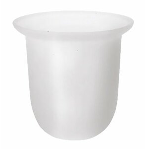 Sapho Miska na WC štětku pro X-ROUND/Trend-i/X-STEEL, XS301 mléčné sklo