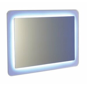 Sapho LORDE LED podsvícené zrcadlo s přesahem 900x600mm, bílá - SET(12055.100/1ks, 12053.S2/1ks, 12053.H1/1ks)