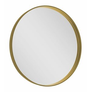 Sapho NOTION kulaté zrcadlo v rámu ø 70cm, zlato mat