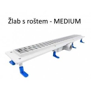 Olsen spa Odtokový žlab STANDARTline 900 mm do prostoru s roštem Medium