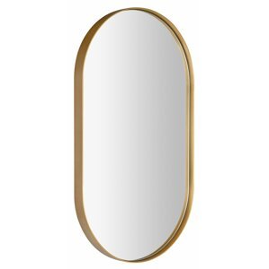 Sapho PUNO oválné zrcadlo v rámu 40x70cm, zlato mat
