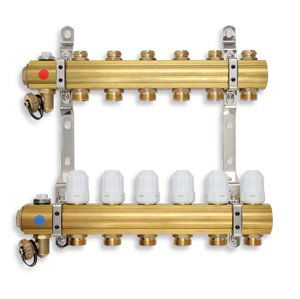Novaservis Rozdělovač s regulačními, termost. a mech. ventily 5 okruhů (RZ05S)