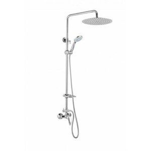 JB Sanitary SLIM SA 56 011 12 3 - Sprchová sestava s baterií 100mm, nerezovou kruhovou sprchou 200mm, s příslušenstvím