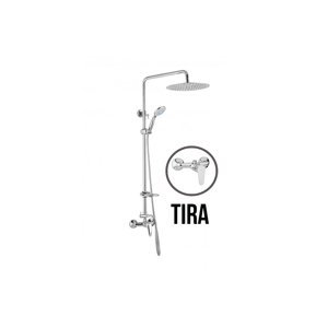 JB Sanitary TIRA SD 61 011 12 6 - Sprchová sestava s baterií 150mm, nerezovou kruhovou sprchou 250mm, s příslušenstvím