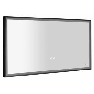 Sapho SORT zrcadlo s LED osvětlením 120x60cm, senzor, fólie anti-fog, 3000-6500°K, černá mat