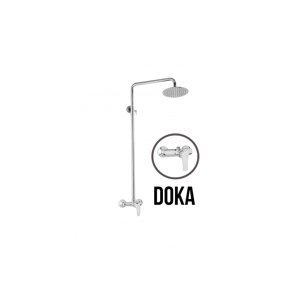 JB Sanitary DOKA SK 61 000 00 3 - Sprchová sestava s baterií 150mm, nerezovou kruhovou sprchou 200mm, bez možnosti ruční sprchy