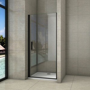 Stacato MINEBLACK LINE otočné sprchové dveře 900mm