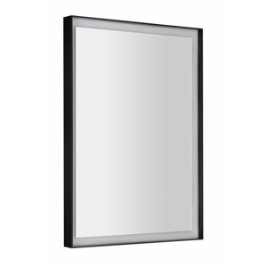 Sapho SORT LED podsvícené zrcadlo 47x70cm, černá mat