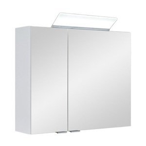 B-eco Galerka Sylva White Led  70 - 700 x 675 mm bílá skříňka se zrcadlem a LED osvětlením (možnost záměny dvířek)