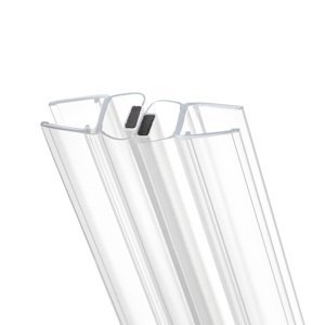 Eco produkty Magnetické universální těsnění na rovné sprchové dveře  (sada 2 ks), na sklo 6 - 8 mm, délka 2000 mm (23062)
