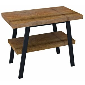 Sapho TWIGA umyvadlový stolek 100x72x50 cm, černá mat/old wood - SET(VC442/1 ks, AV108/1 ks, AV998/1 ks)