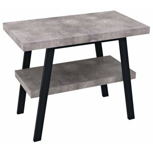 Sapho TWIGA umyvadlový stolek 80x72x50 cm, černá mat/cement - SET(VC442/1 ks, AV087/1 ks, AV777/1 ks)