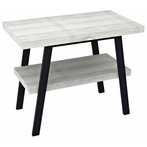 Sapho TWIGA umyvadlový stolek 90x72x50 cm, černá mat/dub starobílý - SET(VC442/1 ks, AV095/1 ks, AV885/1 ks)
