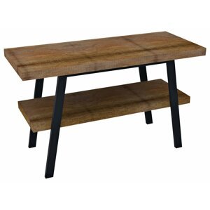Sapho TWIGA umyvadlový stolek 110x72x50 cm, černá mat/old wood - SET(VC453/1 ks, AV118/1 ks, AV1108/1 ks)