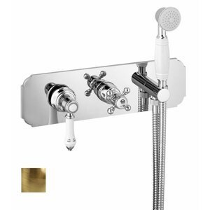 Sapho VIENNA podomítková sprchová baterie s ruční sprchou, 2 výstupy, bronz