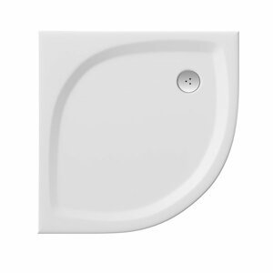 Ravak ELIPSO PRO FLAT 90 White, čtvrtkruhová sprchová vanička 90 x 90 cm