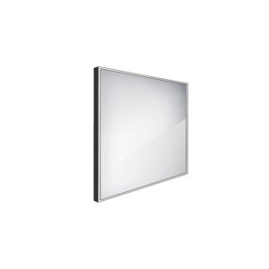 Nimco ZPC 13066-90 - černé LED zrcadlo 600x600