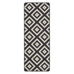 Kuchyňská předložka Hanse Home Loop 102670 Black Creme 67x180 cm