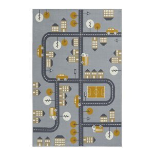 Dětský kusový koberec Hanse Home Adventures 105530 Mouse Mustard 80x150 cm