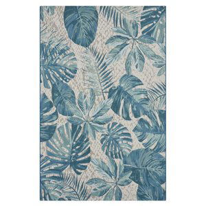 Kusový koberec Hanse Home Flair 105618 Tropical Leaves Turqoise 80x165 cm