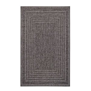 Kusový koberec Northrugs Forest 103993 Dark grey 80x150 cm