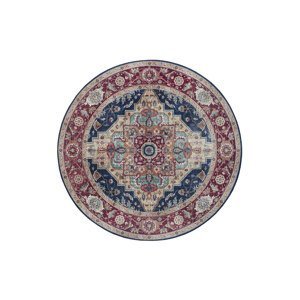 Kusový koberec Nouristan Asmar 104017 Indigo blue kruh Ø 160 cm