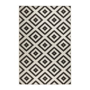 Kusový koberec Northrugs Twin 103129 Black Cream 80x250 cm