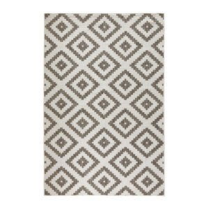 Kusový koberec Northrugs Twin 103133 Brown Cream 120x170 cm