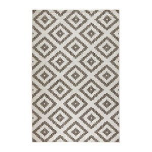 Kusový koberec Northrugs Twin 103133 Brown Cream 160x230 cm