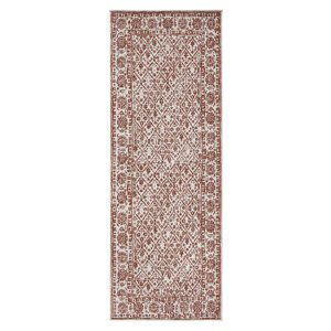 Kusový běhoun Northrugs Twin 103114 Terra Cream  80x350 cm