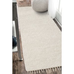 Ručně tkaný koberec - Béžový 50x100 cm