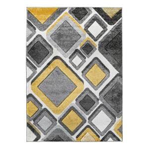 Kusový koberec Wilmer 5801A Grey/Yellow 140x200 cm