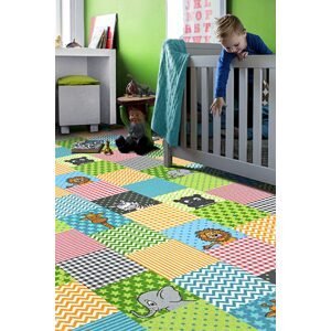 Dětský metrážový koberec ANIMALS 845 - Zbytek 120x400 cm