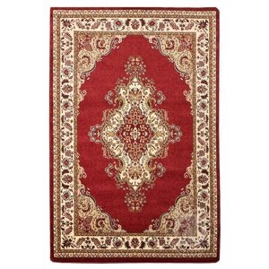 Kusový koberec Medailon 6985A Red 133x190 ovál cm