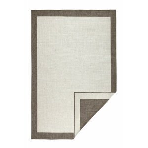 Kusový koberec Northrugs Twin 103107 Brown Cream 80x350 cm