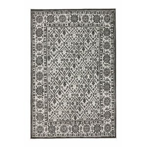 Kusový koberec Northrugs Twin 103113 Black Cream 80x350 cm