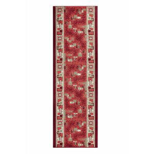 Kusový běhoun Hanse Home Basic 102495 Red 80x300 cm