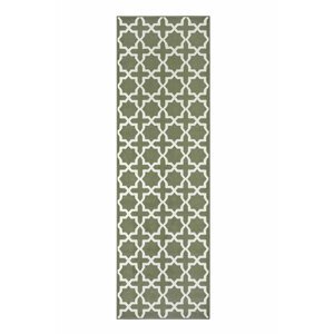 Kusový běhoun Hanse home Basic 105438 Green 80x350 cm