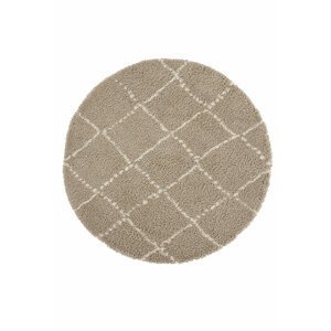 Kusový koberec Mint Rugs Allure 104405 Beige Cream kruh Ø 160 cm