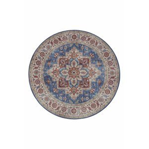 Kusový koberec Nouristan Asmar 104001 Jeans blue kruh Ø 160 cm