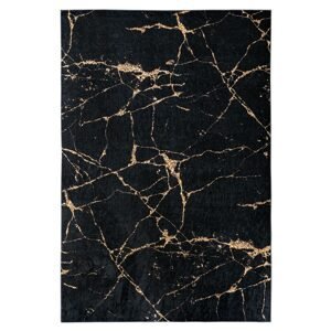 Kusový koberec PORTE 2007 Black/Gold 50x80 cm