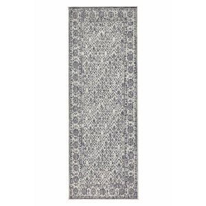 Kusový běhoun Northrugs Twin 103116 Grey Cream 80x250 cm