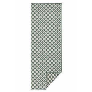 Kusový běhoun Northrugs Twin 103125 Green Cream 80x250 cm