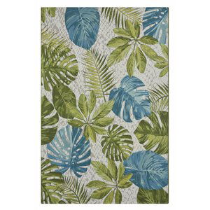 Kusový koberec Hanse Home Flair 105617 Tropical Leaves Turqoise 120x180 cm